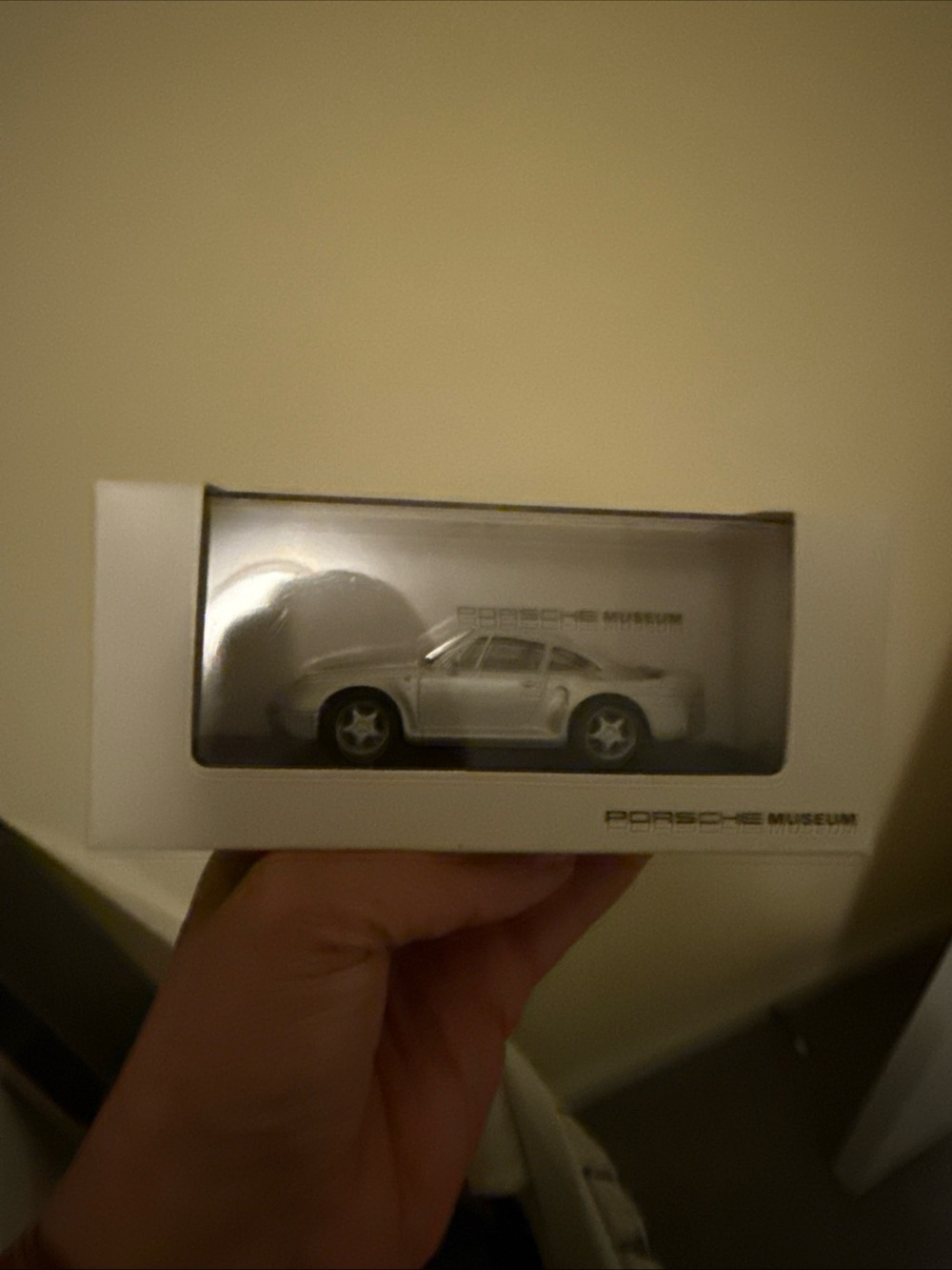 Porsche Design Silver Model Car in Display Box